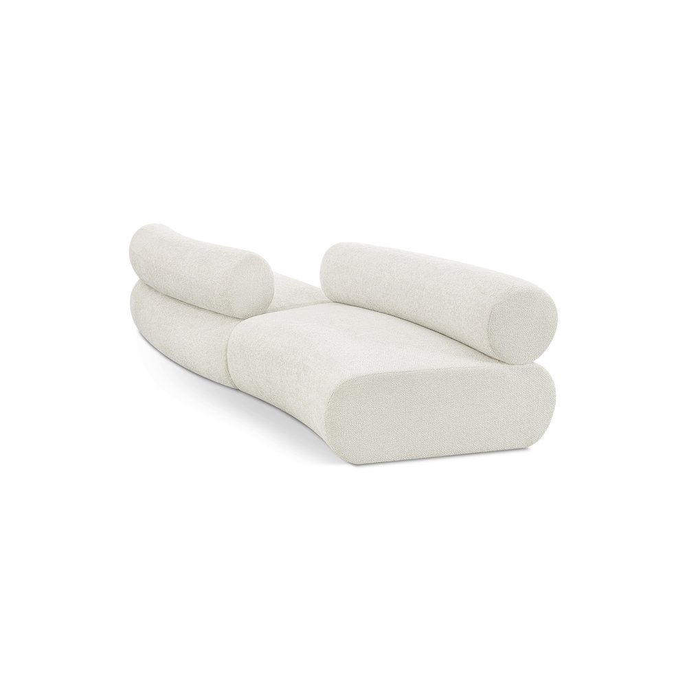 Bale Cream Chenille Fabric Modular Sofa