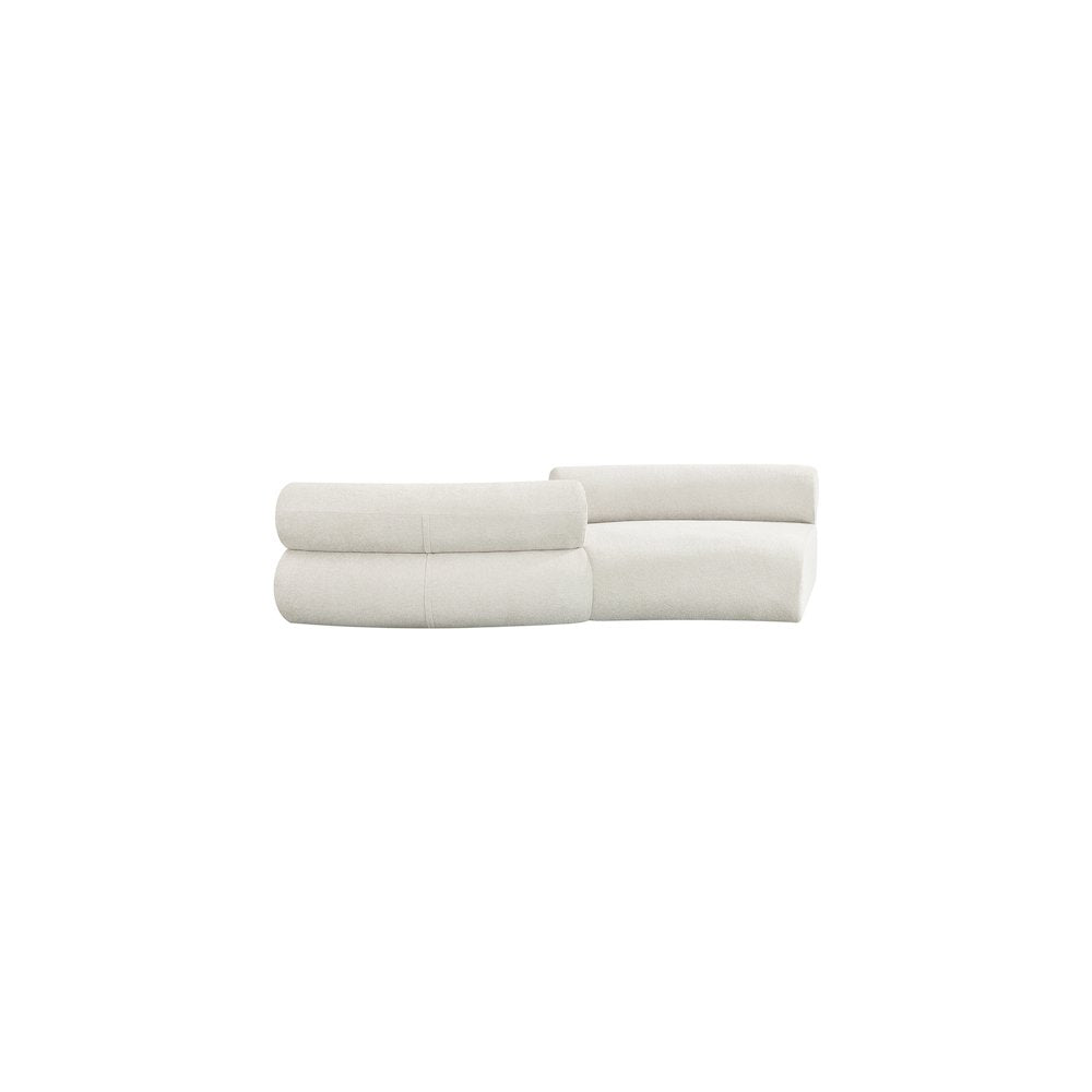 Bale Cream Chenille Fabric Modular Sofa