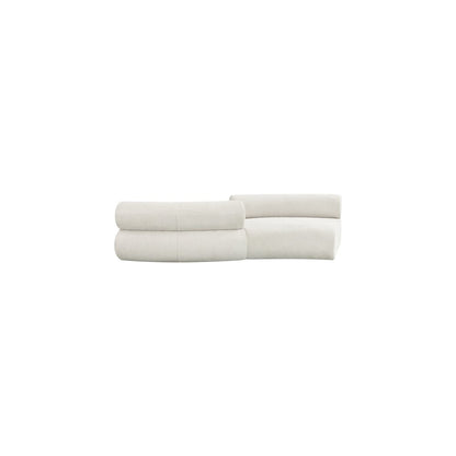Bale Cream Chenille Fabric Modular Sofa