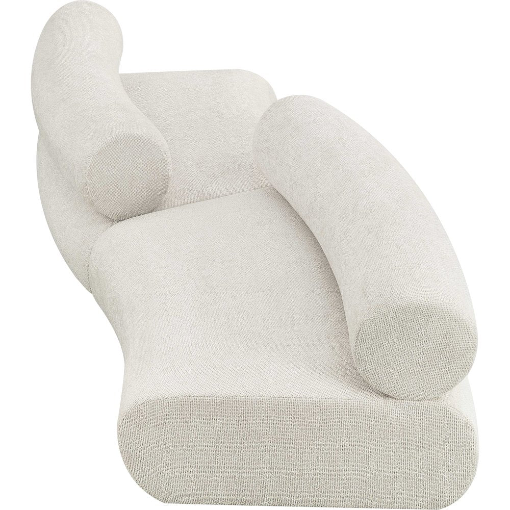 Bale Cream Chenille Fabric Modular Sofa