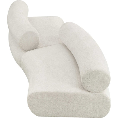 Bale Cream Chenille Fabric Modular Sofa
