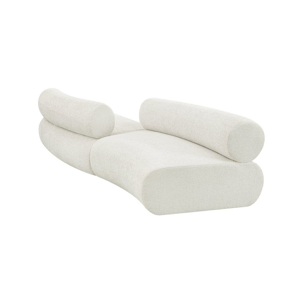 Bale Cream Chenille Fabric Modular Sofa