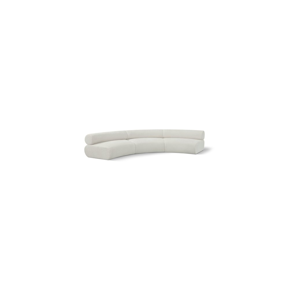 Bale Cream Chenille Fabric Modular Sofa