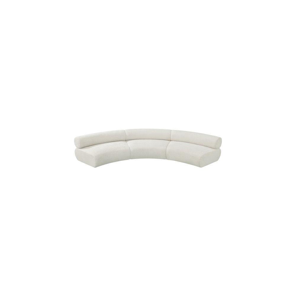 Bale Cream Chenille Fabric Modular Sofa