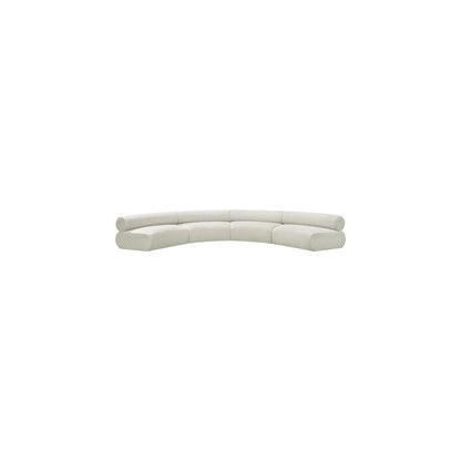 Bale Cream Chenille Fabric Modular Sofa