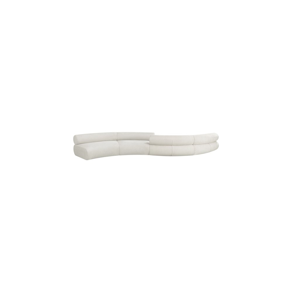 Bale Cream Chenille Fabric Modular Sofa