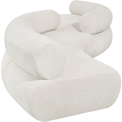 Bale Cream Chenille Fabric Modular Sofa