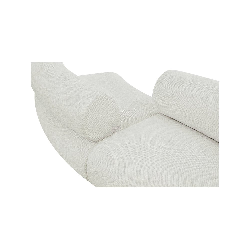 Bale Cream Chenille Fabric Modular Sofa