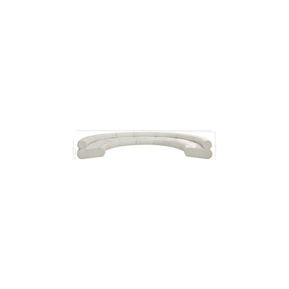 Bale Cream Chenille Fabric Modular Sofa