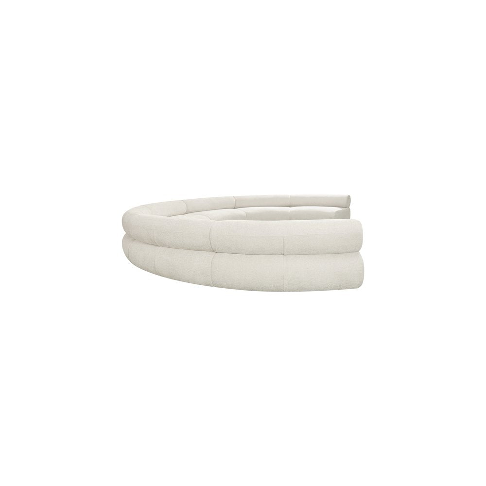 Bale Cream Chenille Fabric Modular Sofa