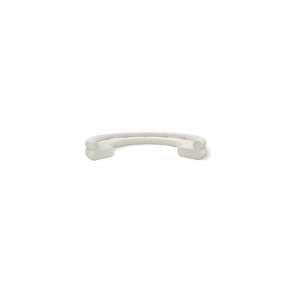 Bale Cream Chenille Fabric Modular Sofa