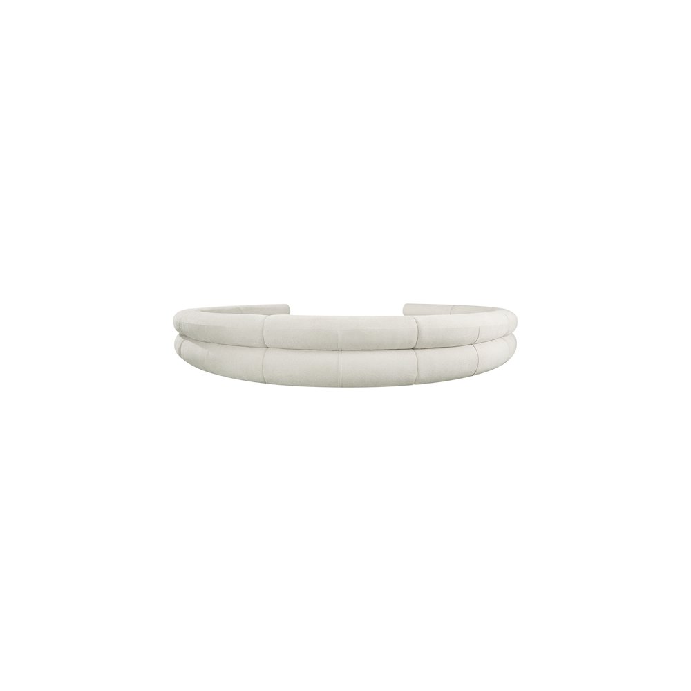 Bale Cream Chenille Fabric Modular Sofa