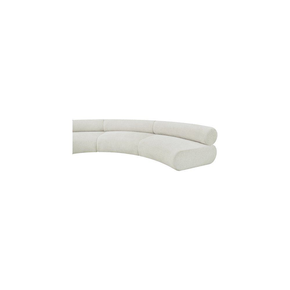 Bale Cream Chenille Fabric Modular Sofa