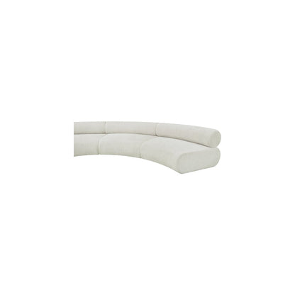 Bale Cream Chenille Fabric Modular Sofa
