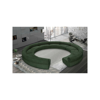 Bale Green Chenille Fabric Modular Sofa