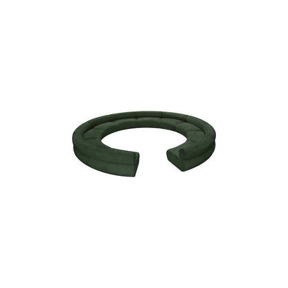 Bale Green Chenille Fabric Modular Sofa