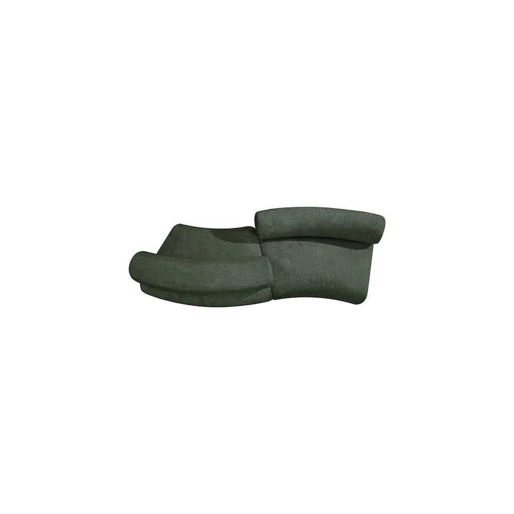 Bale Green Chenille Fabric Modular Sofa