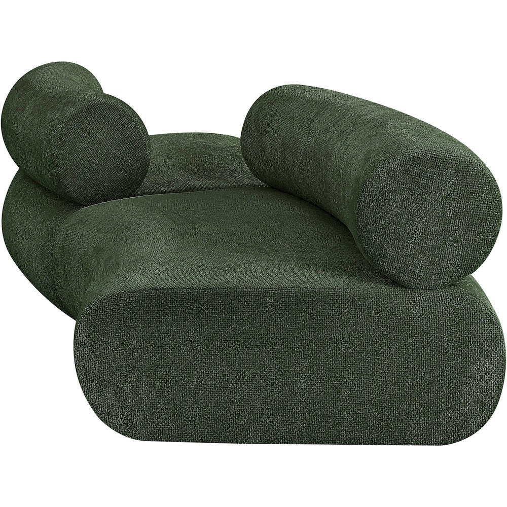 Bale Green Chenille Fabric Modular Sofa