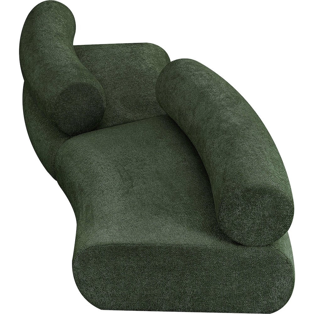 Bale Green Chenille Fabric Modular Sofa