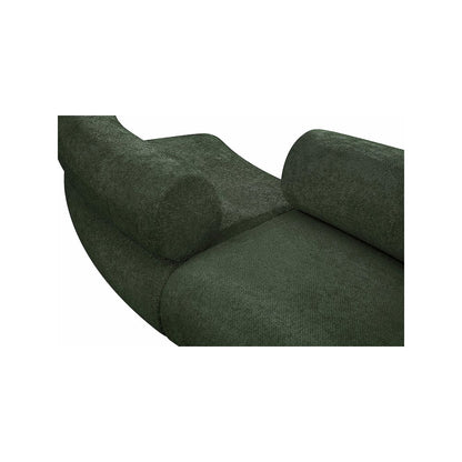 Bale Green Chenille Fabric Modular Sofa