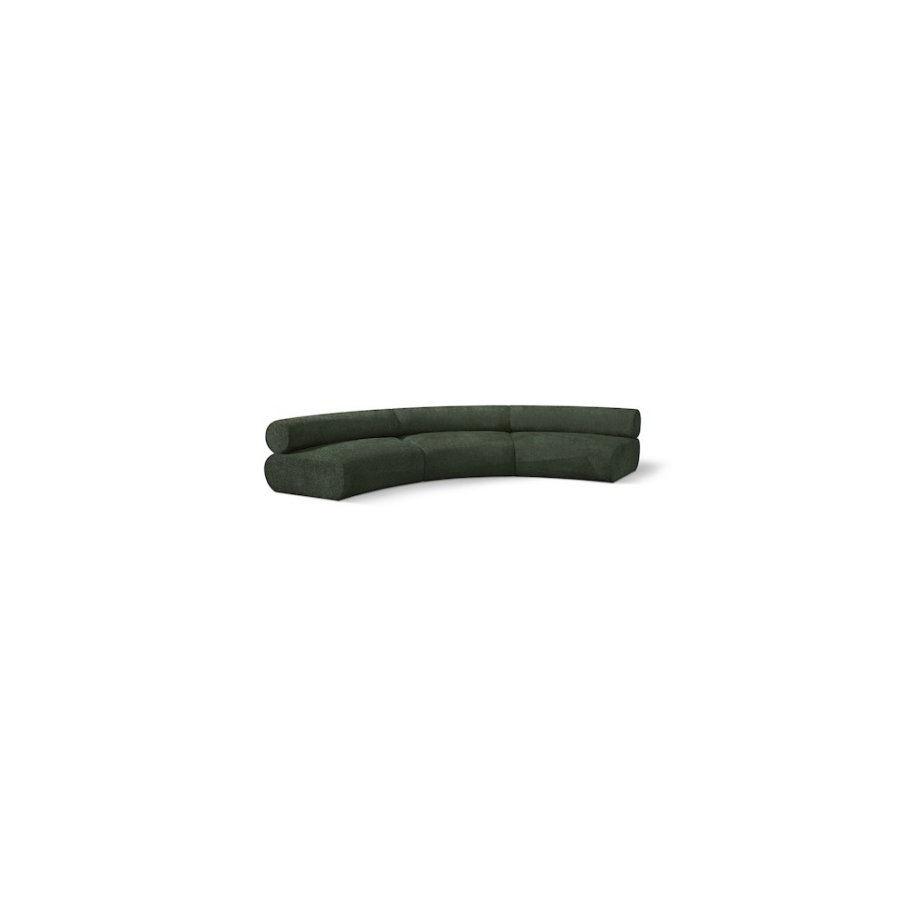 Bale Green Chenille Fabric Modular Sofa