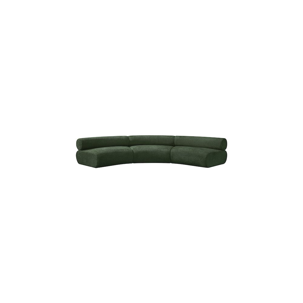 Bale Green Chenille Fabric Modular Sofa