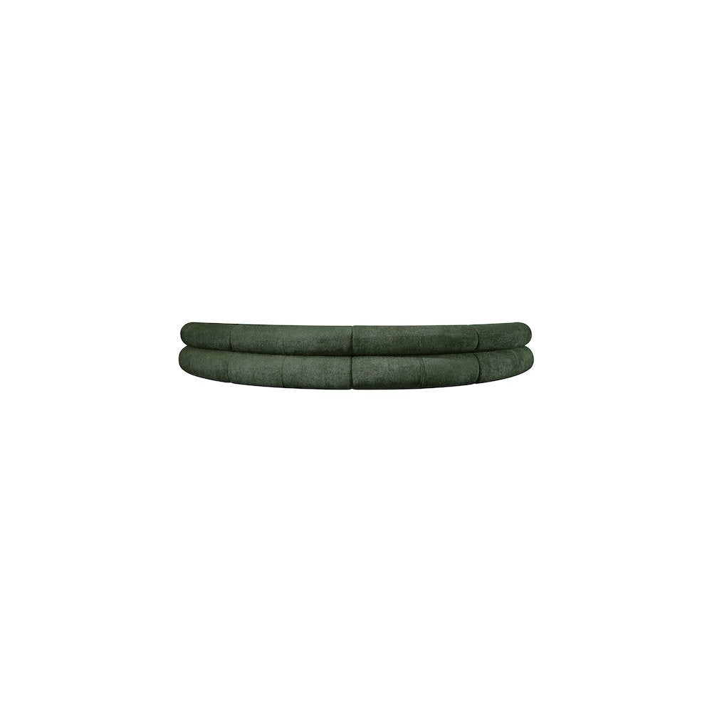 Bale Green Chenille Fabric Modular Sofa