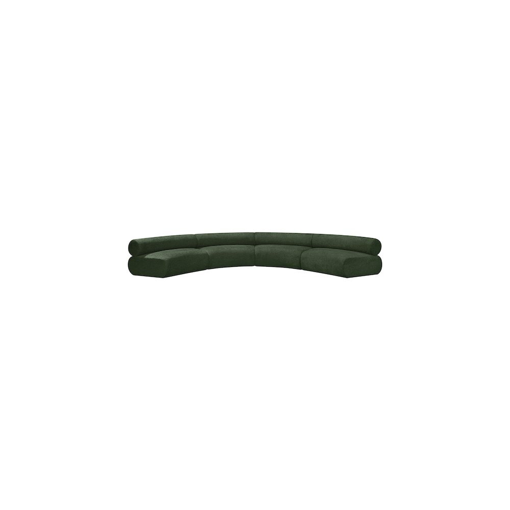 Bale Green Chenille Fabric Modular Sofa