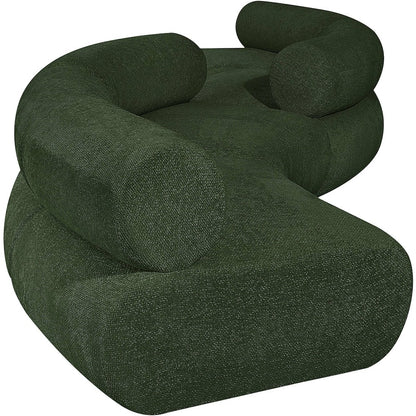 Bale Green Chenille Fabric Modular Sofa