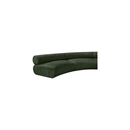 Bale Green Chenille Fabric Modular Sofa