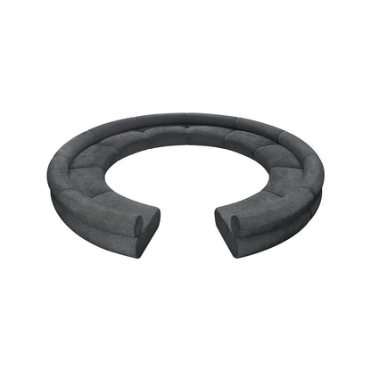 Bale Grey Chenille Fabric Modular Sofa