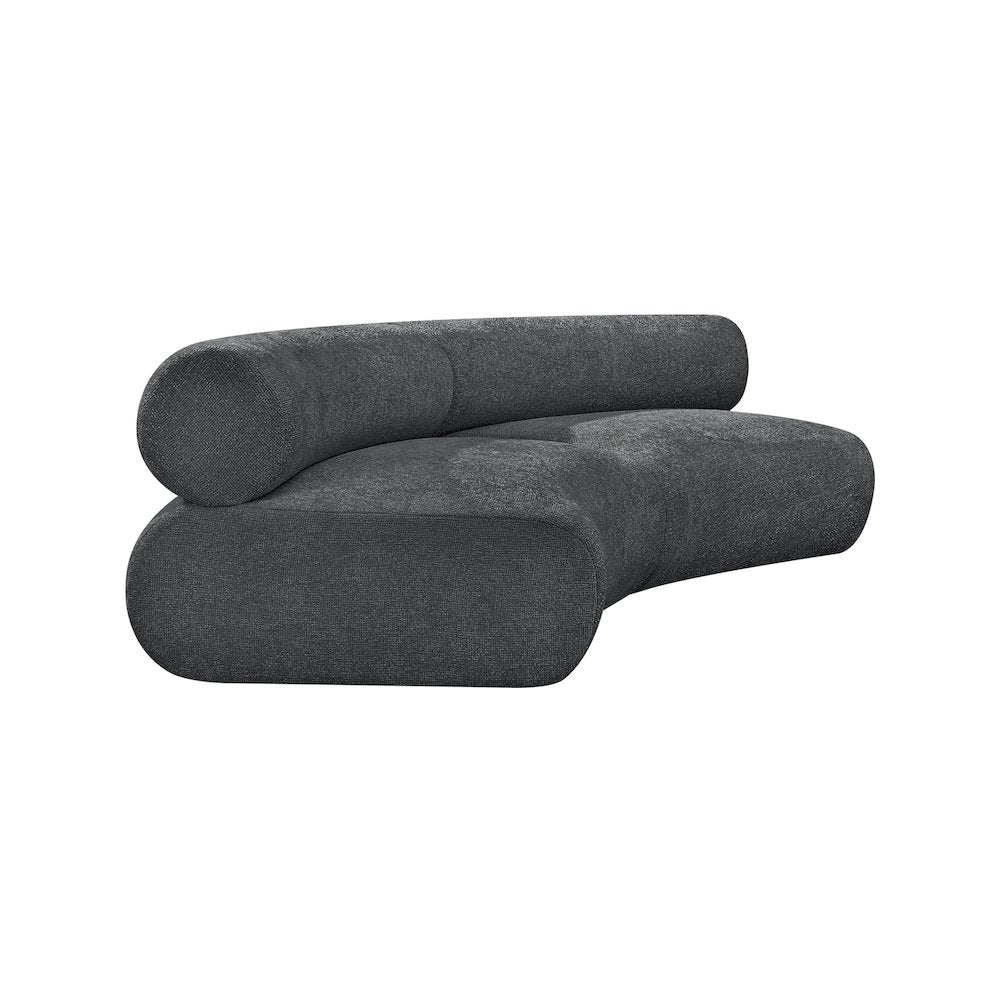 Bale Grey Chenille Fabric Modular Sofa