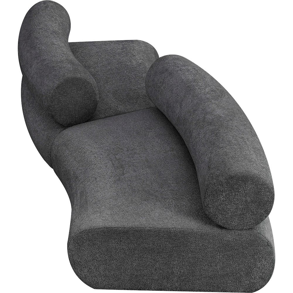 Bale Grey Chenille Fabric Modular Sofa