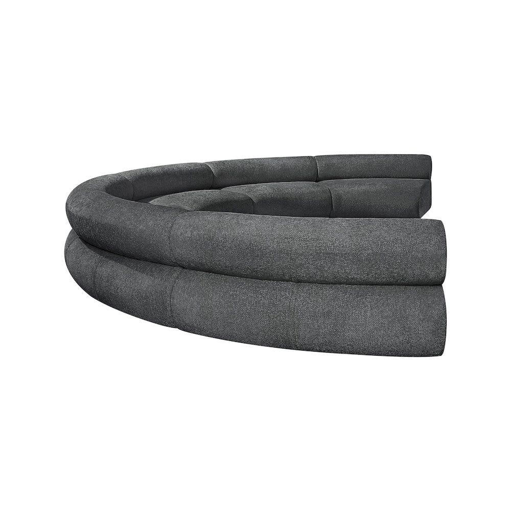 Bale Grey Chenille Fabric Modular Sofa