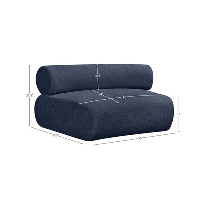Bale Navy Chenille Fabric Modular Chair