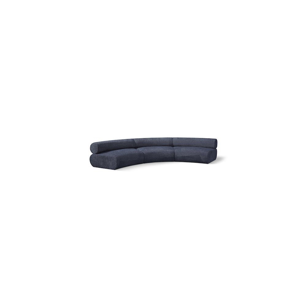 Bale Navy Chenille Fabric Modular Sofa