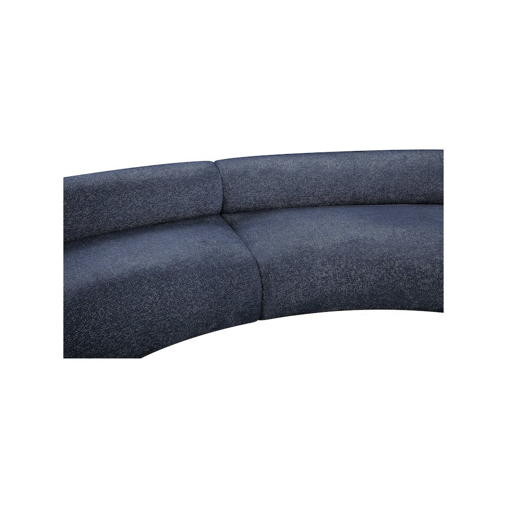 Bale Navy Chenille Fabric Modular Sofa