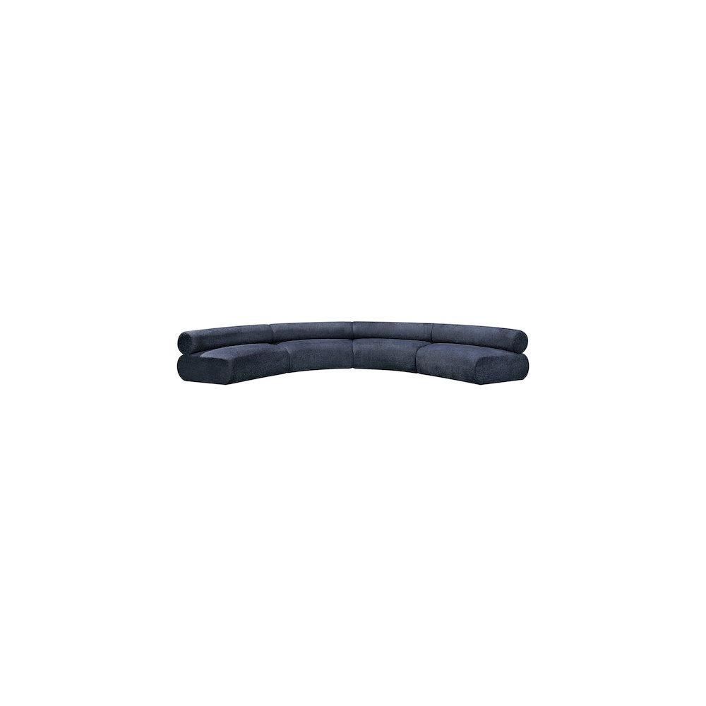 Bale Navy Chenille Fabric Modular Sofa