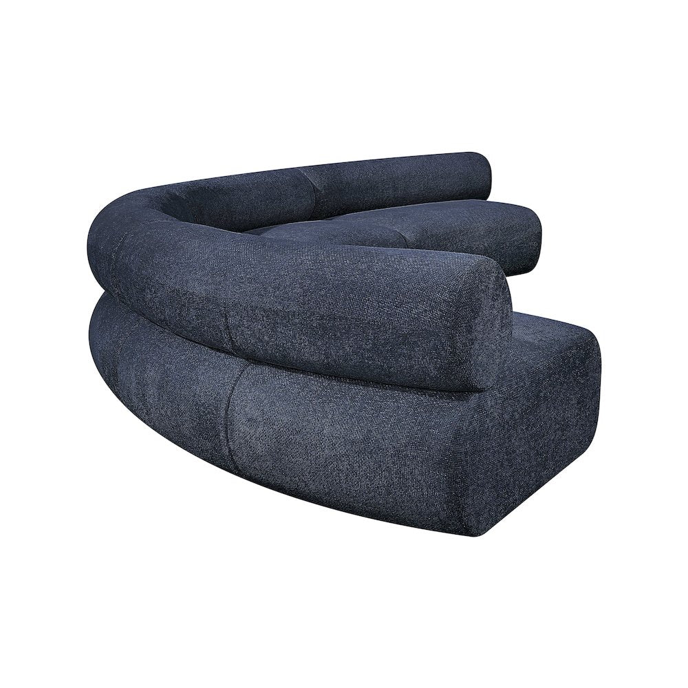 Bale Navy Chenille Fabric Modular Sofa