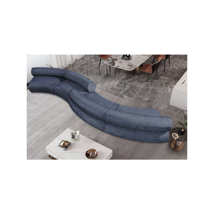 Bale Navy Chenille Fabric Modular Sofa