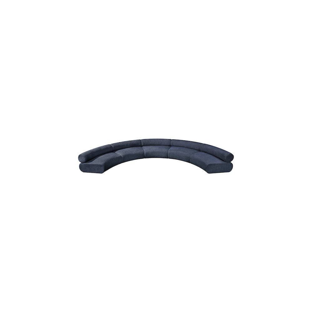 Bale Navy Chenille Fabric Modular Sofa