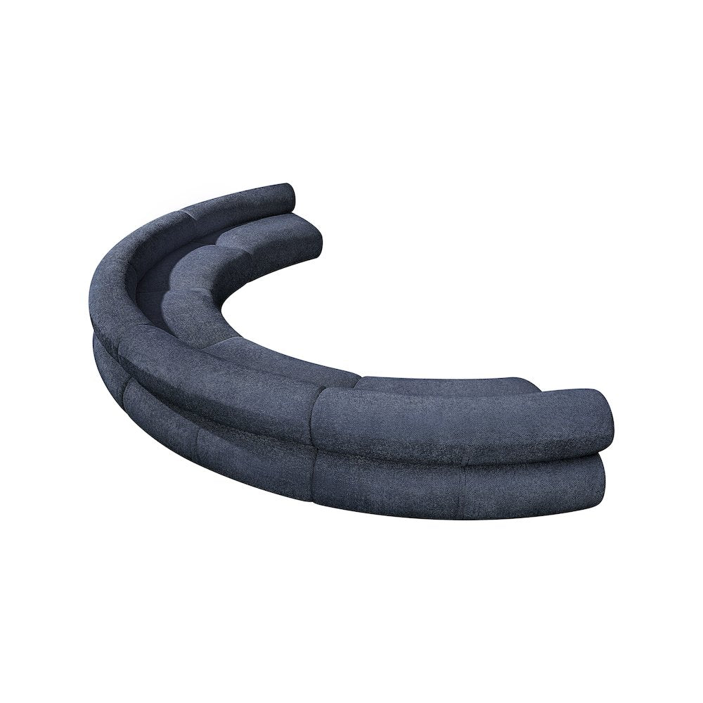 Bale Navy Chenille Fabric Modular Sofa