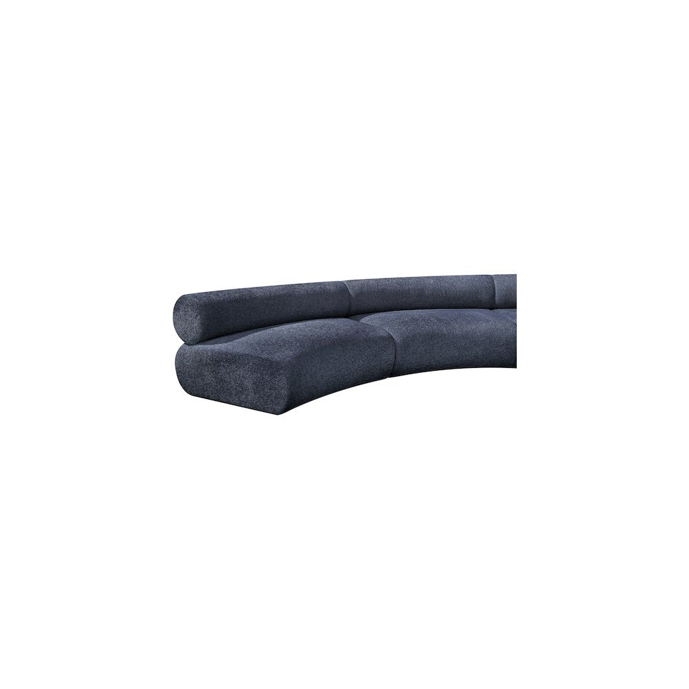 Bale Navy Chenille Fabric Modular Sofa