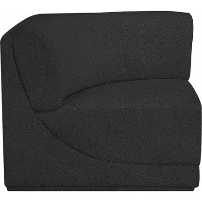 Ollie Black Boucle Fabric Corner