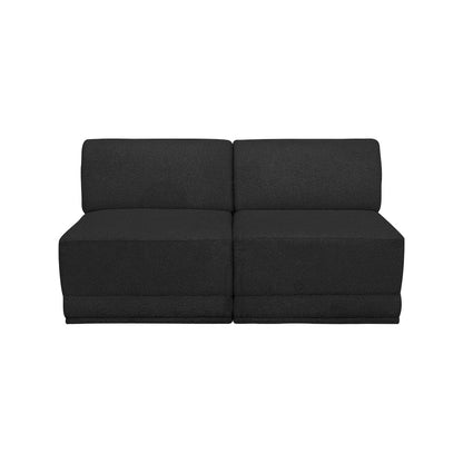 Ollie Black Boucle Fabric Modular Sofa