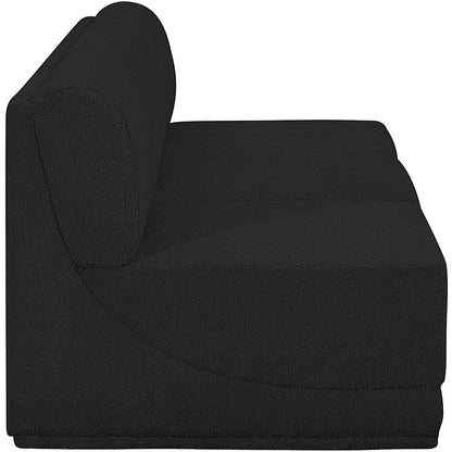 Ollie Black Boucle Fabric Modular Sofa