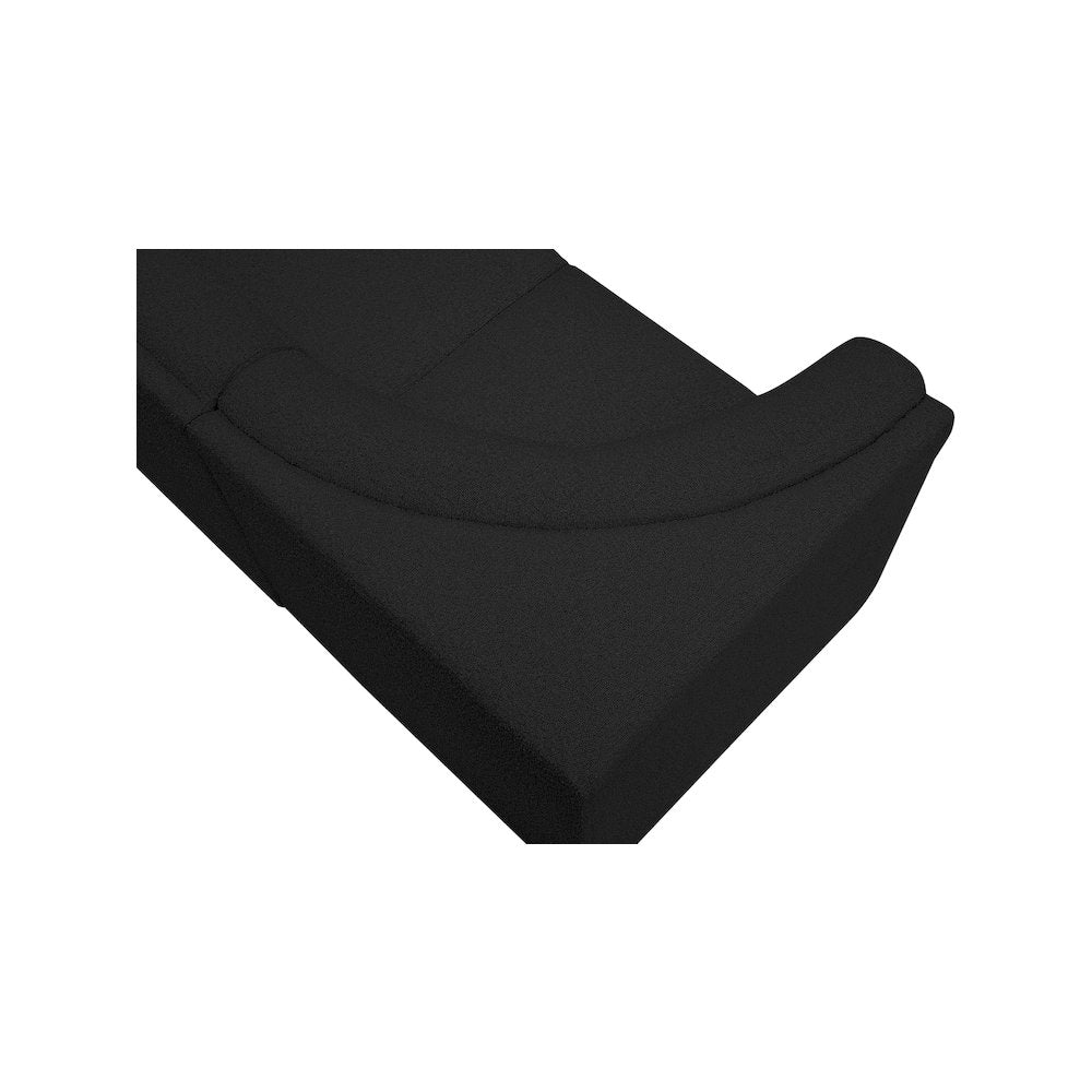Ollie Black Boucle Fabric Modular Sectional