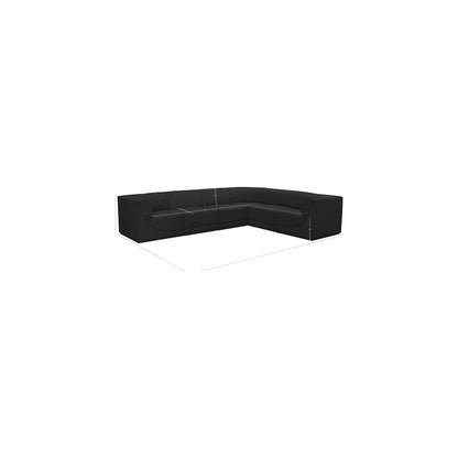 Ollie Black Boucle Fabric Modular Sectional