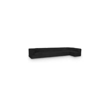 Ollie Black Boucle Fabric Modular Sectional