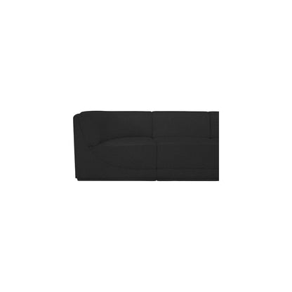 Ollie Black Boucle Fabric Modular Sectional